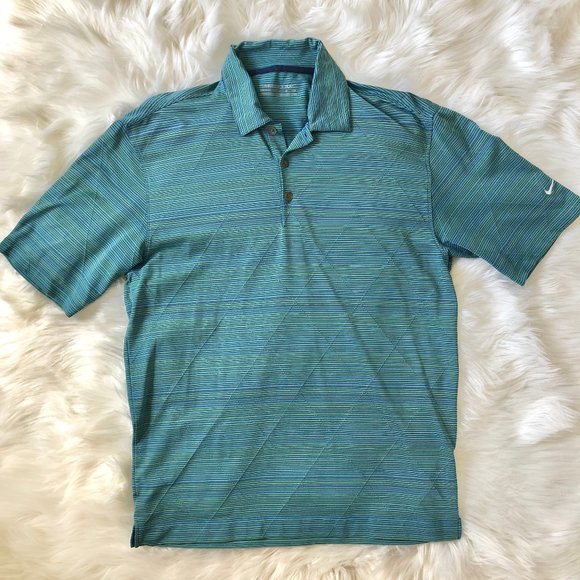 Nike Other - Nike Mens Golf Polo Shirt Turquoise Teal Blue Sm